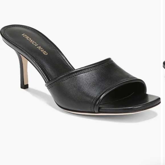 Veronica Beard Black Women's Medora Heeled Sandals 7.5 - Picture 1 of 7